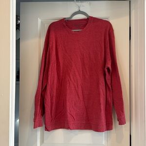 Great condition. Mizzen + Main red crew neck sweatshirt